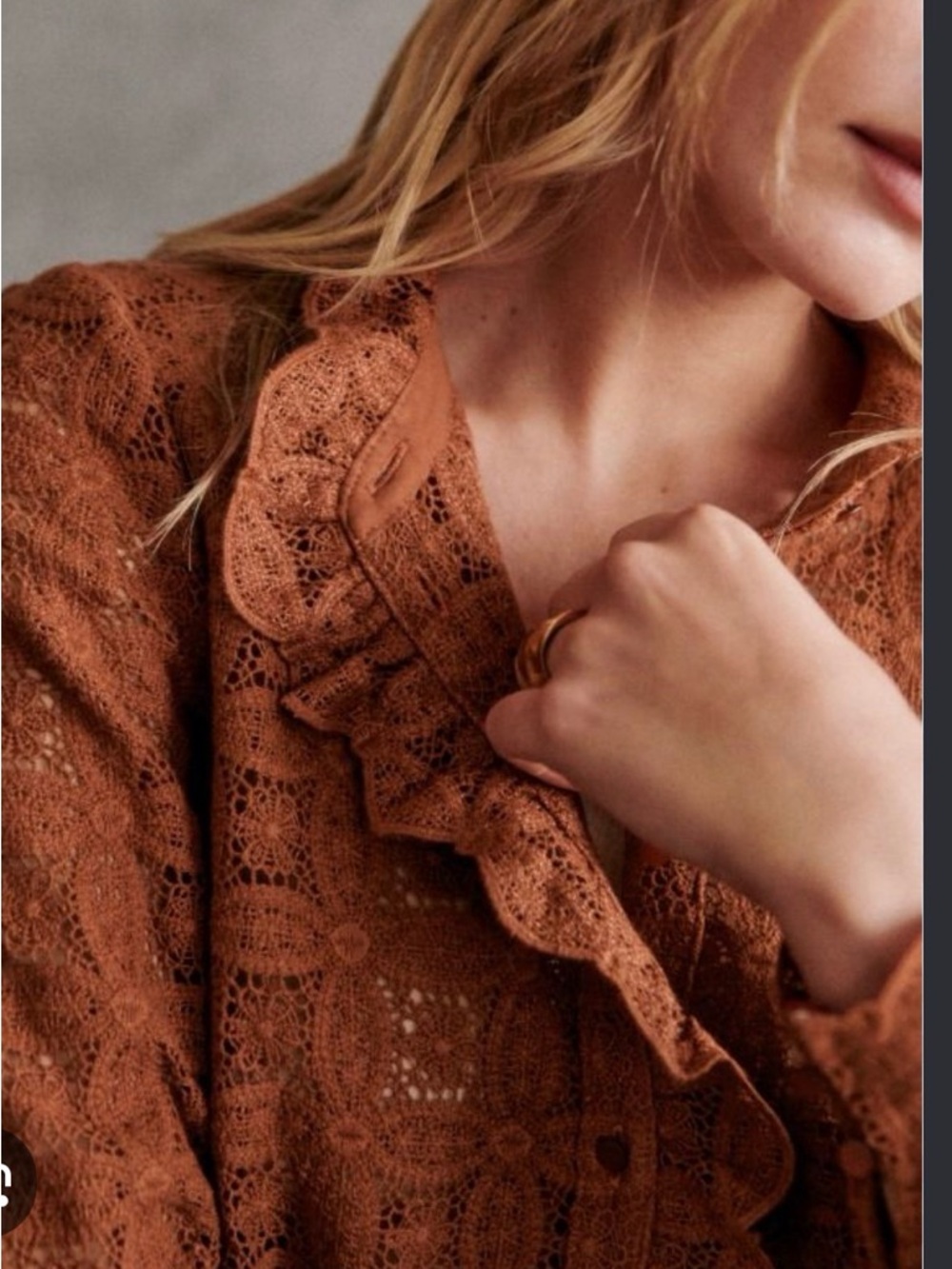 Sézane Chlo blouse chocolate BNWT 🍂🍁🍂🍁